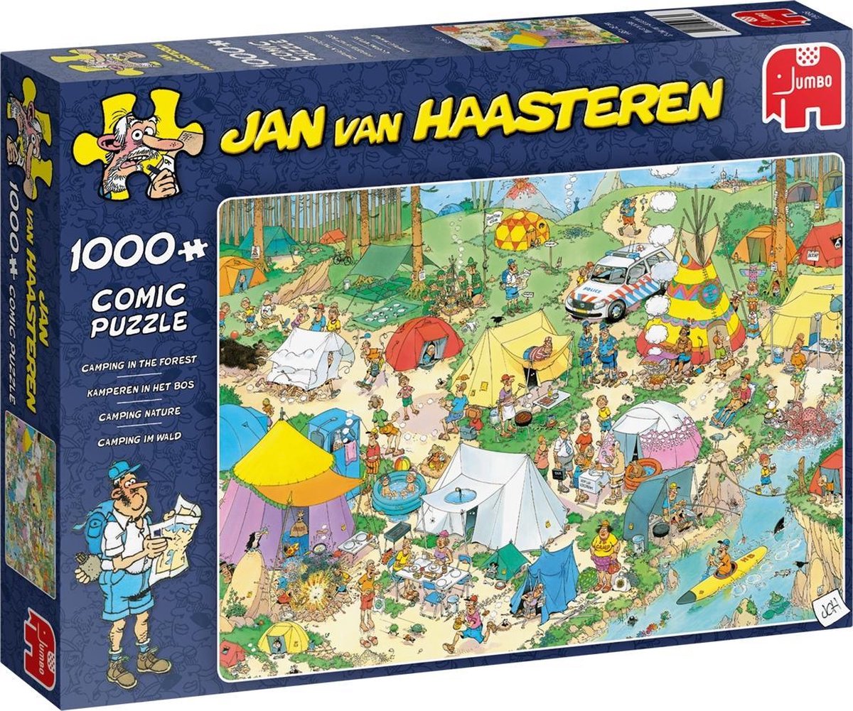 Jan Van Haasteren Puzzle 1000 Stukjes ( Kamperen In Het Bos )