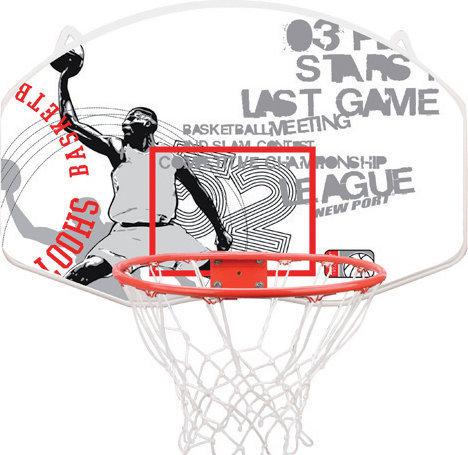 Basketbal Bord Met Ring en Net