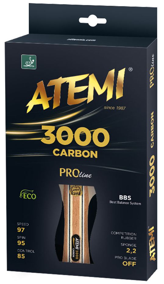 Atemi Tafeltennis Bat Carbon 3000 Pro