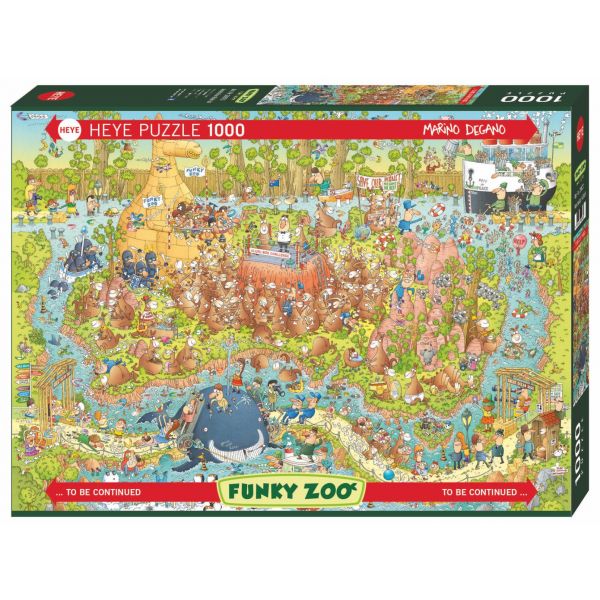 Met andere woorden Autonomie Onheil Heye Funky Zoo Puzzle ( Australian Habitat ) 1000 stukjes - Sport en Spel