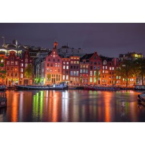 Wooden Puzzle Amsterdam By Night L 300 Pieces
